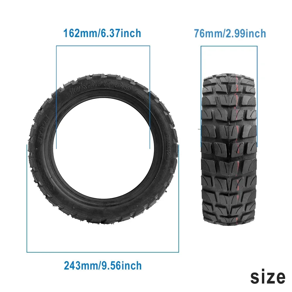 Pneu Dualtron 3 Tubeless 10x2.75-6.5-Pneu pour trottinette électrique Wayvolt
