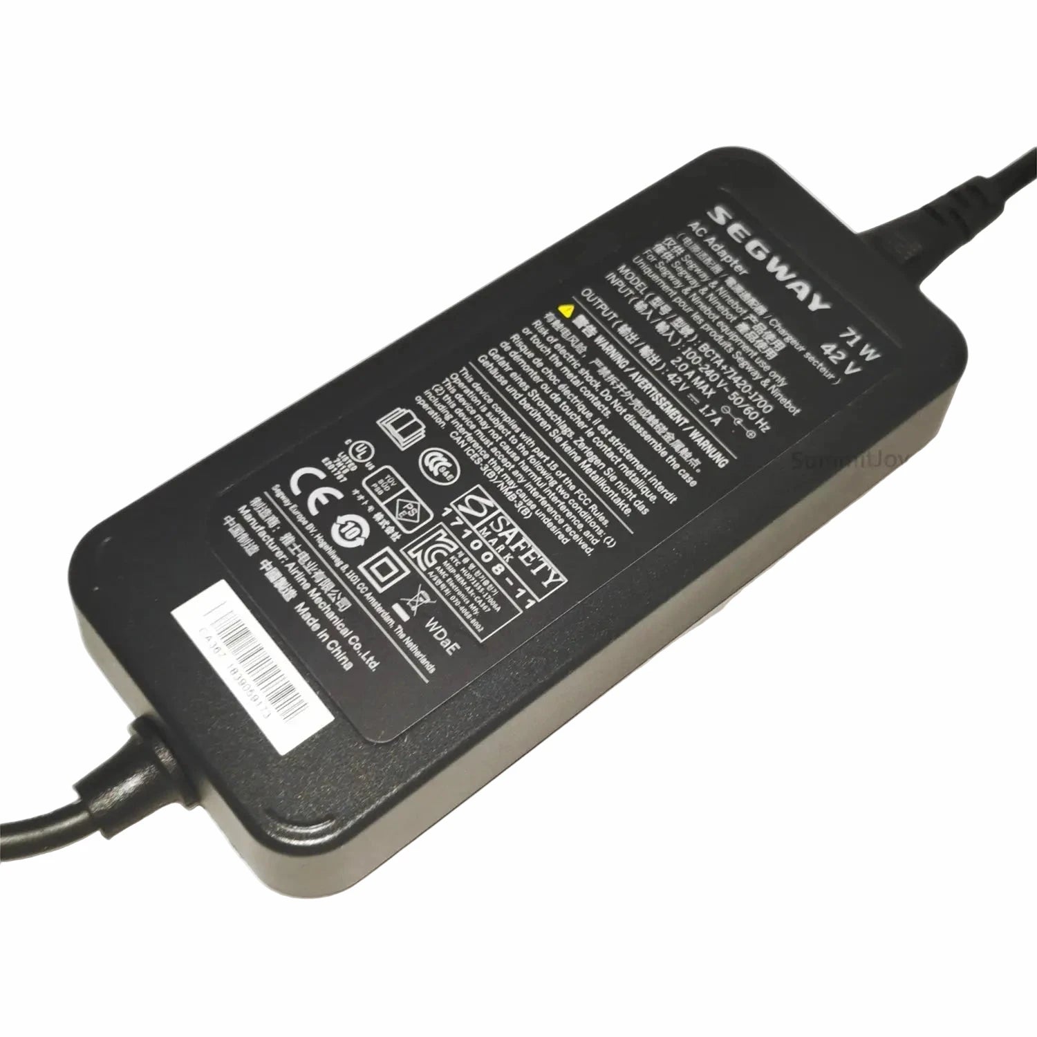 Chargeur Segway Original 42V 1,7A 71W - Wayvolt