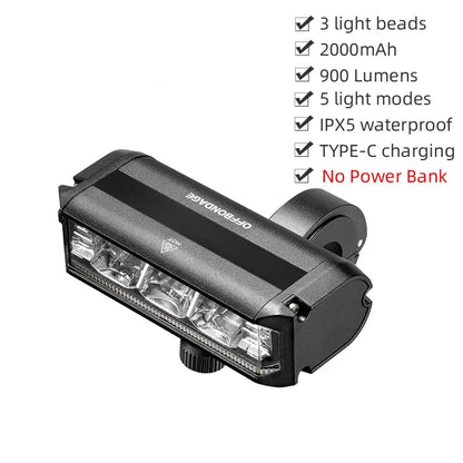 Lampe LED Avant Étanche – Rechargeable USB 2000/4000mAh-phare LED pour trottinette électrique Wayvolt