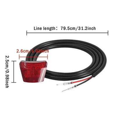 Feu Arrière 12V Kugoo Kukirin G2 Pro-phare LED pour trottinette électrique Wayvolt