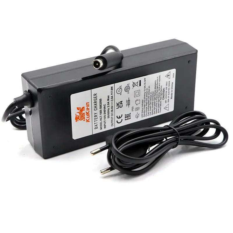 Chargeur 54.6V 2A KUGOO Kukirin G2 Pro / G2 Max-Chargeur de batterie pour trottinette électrique Wayvolt