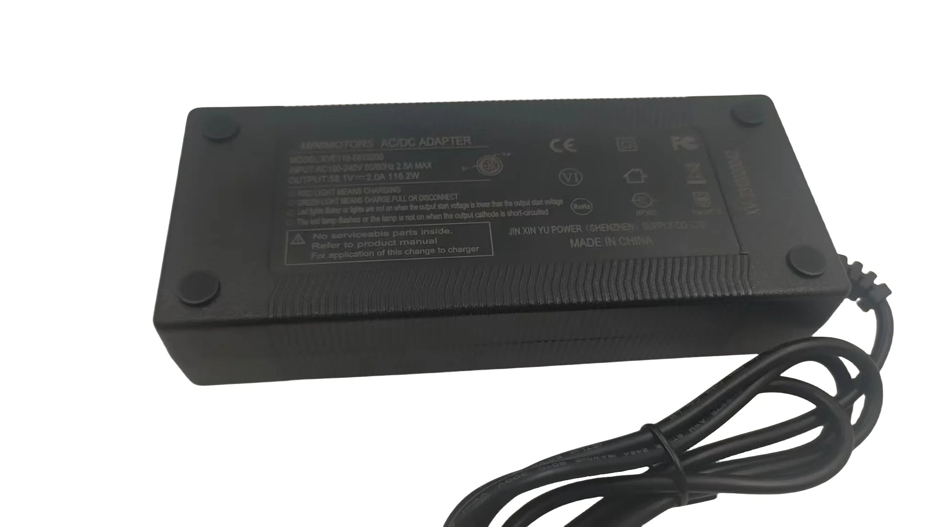 Chargeur 58.1V 2A EU Dualtron Mini-chargeur trottinette électrique pour trottinette électrique Wayvolt