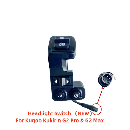 Interrupteur Phare & Clignotants KuKirin G2 Pro / G2 Max-Interrupteurs pour trottinette électrique Wayvolt